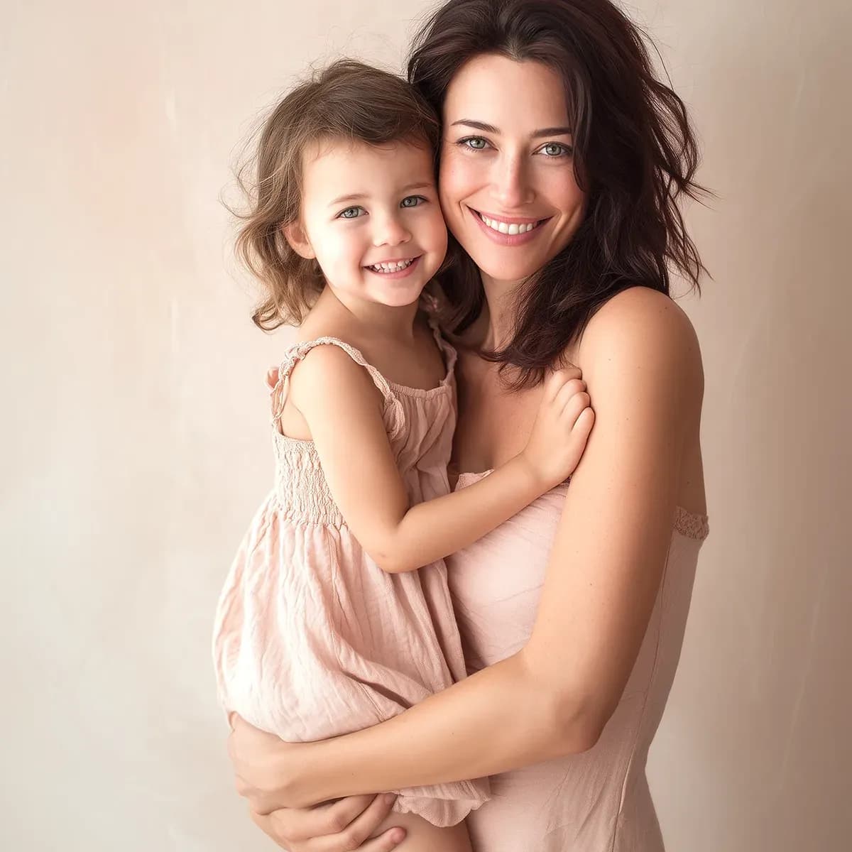 Mother embracing her daughter, representing mommy makeover patients