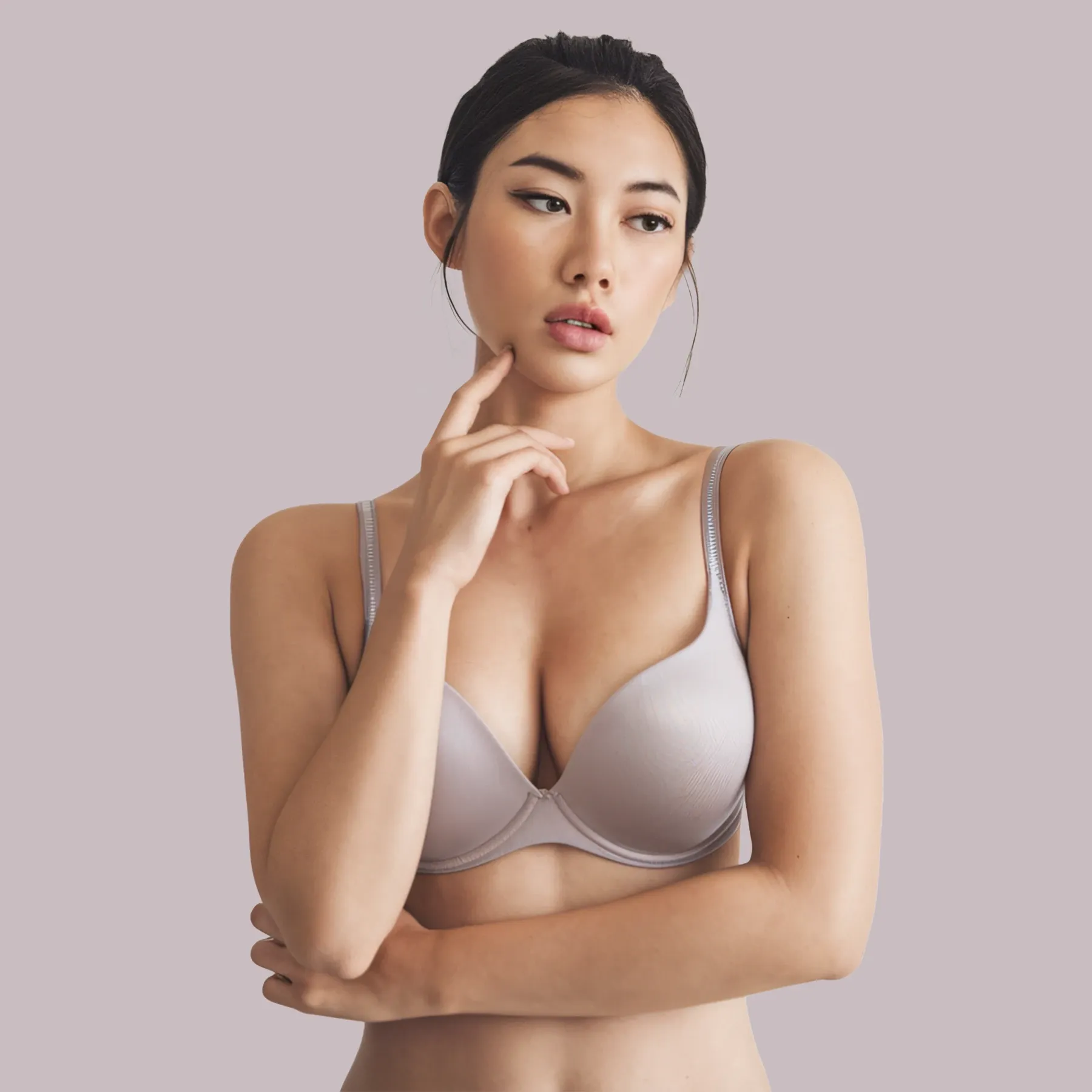 Breast lift mastopexy showing tightened skin and repositioned nipple — Empowered Plastic Surgery, Sugar Land TX